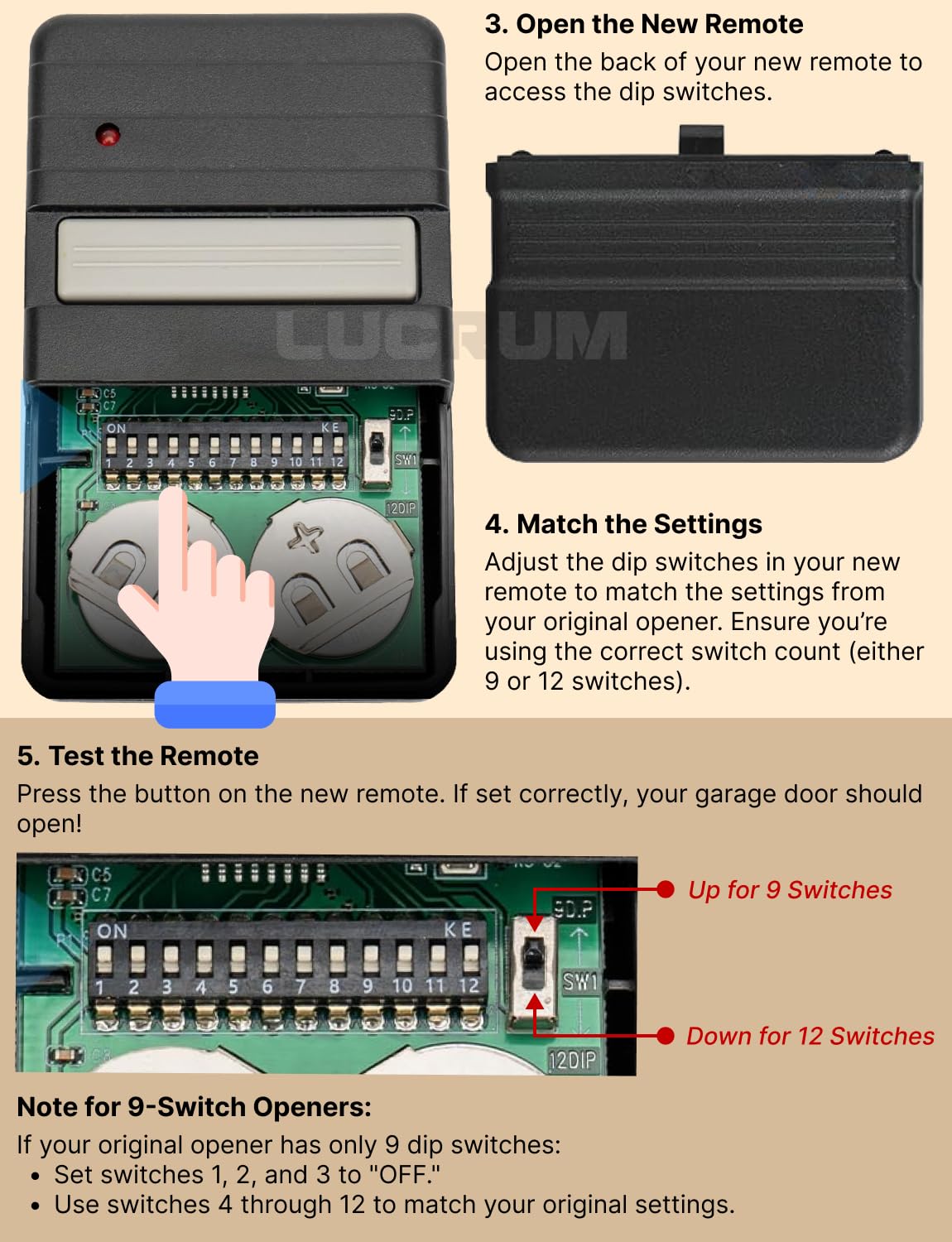 Lucrum remote in car interior demonstrates convenient on-clip access