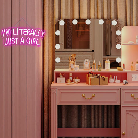Lucunstar pink neon sign enhancing store display with soft glow