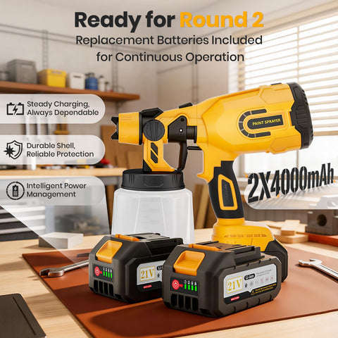 LUDERIGNITE all-in-one kit includes batteries, charger, nozzles, cup, filters, manual, and cleaning tools.