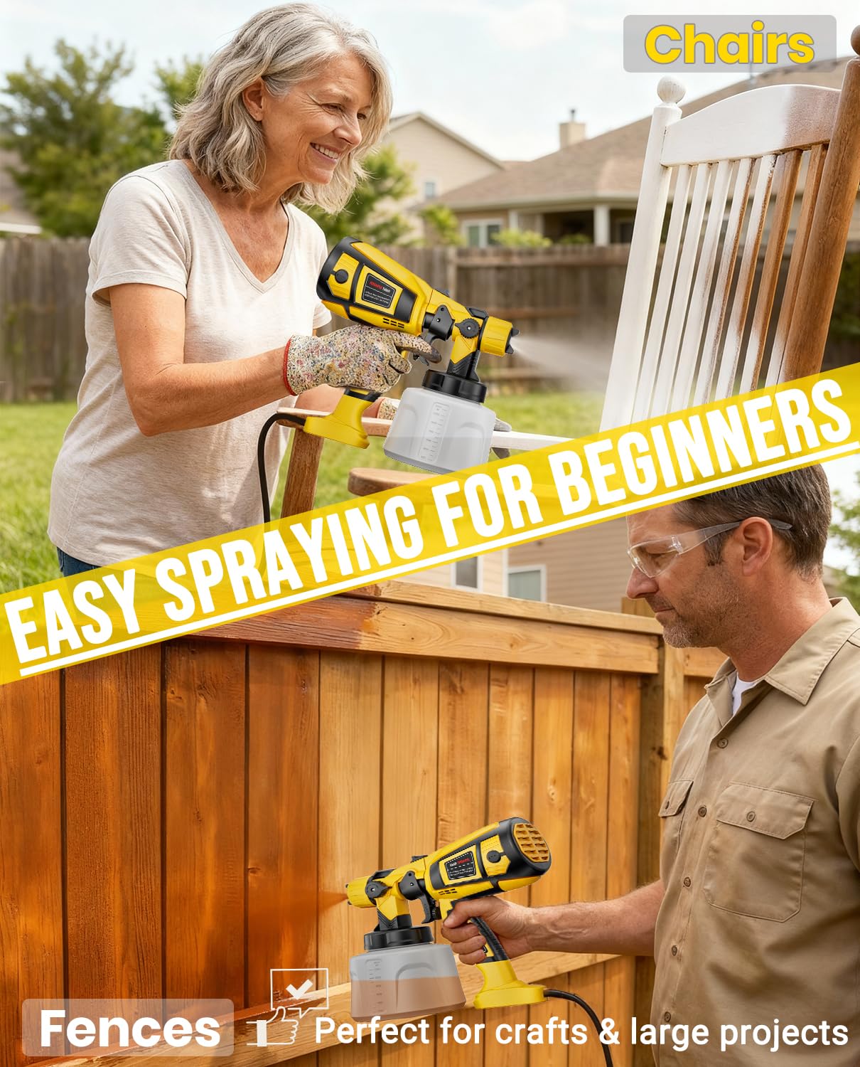 LUDERIGNITE adjustable nozzles offer versatile spraying for different materials and finishes.