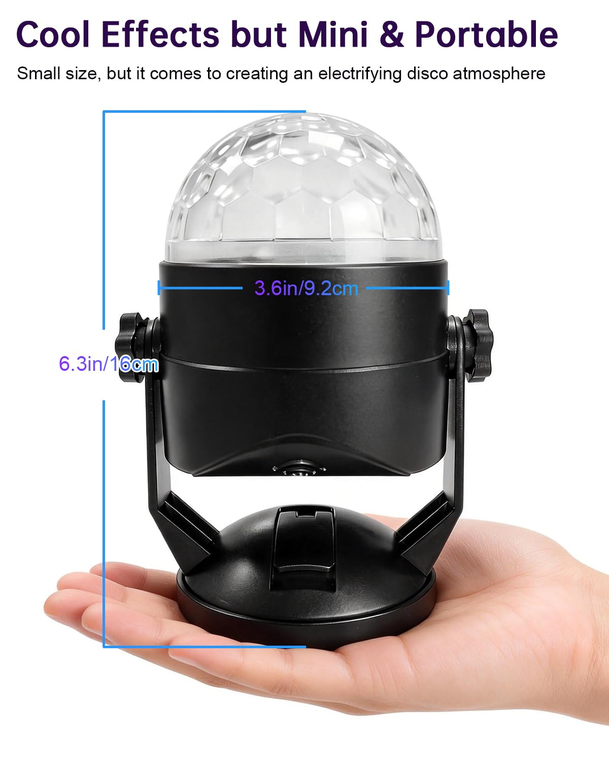 Luditek disco ball light Christmas decor-ready sparkle.