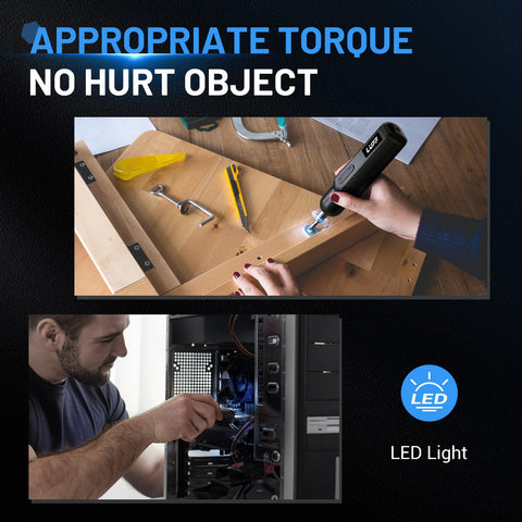 LUFF electric screwdriver 12-bit set covers common screw types