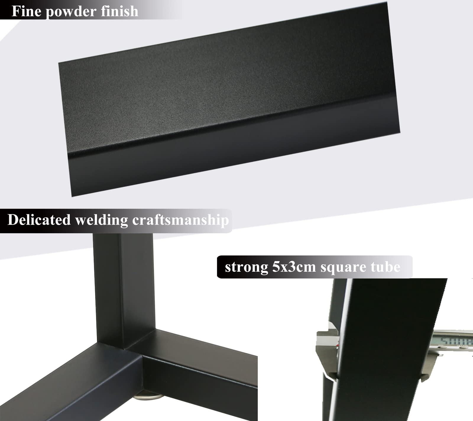 Supports up to 1200 lbs per pair for heavy use.