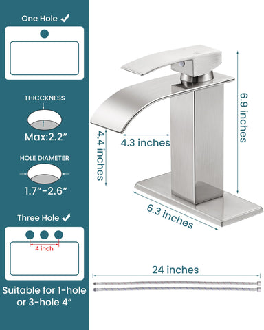 LUFG pop-up drain included for easy sink drainage