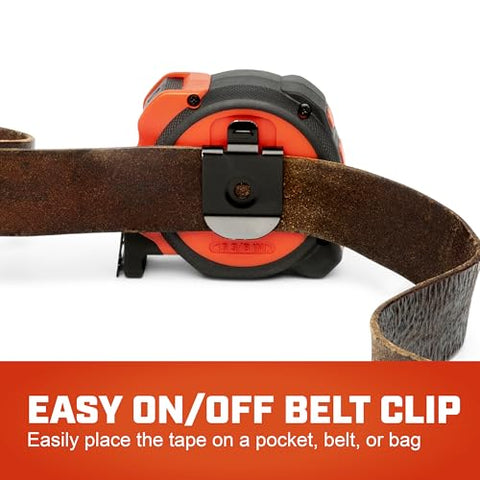 Lufkin Crescent anti-pinch finger brake enhances retraction control.
