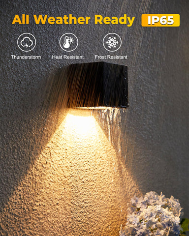 LUHLEE no-wiring solar light installs in minutes on any wall or fence.