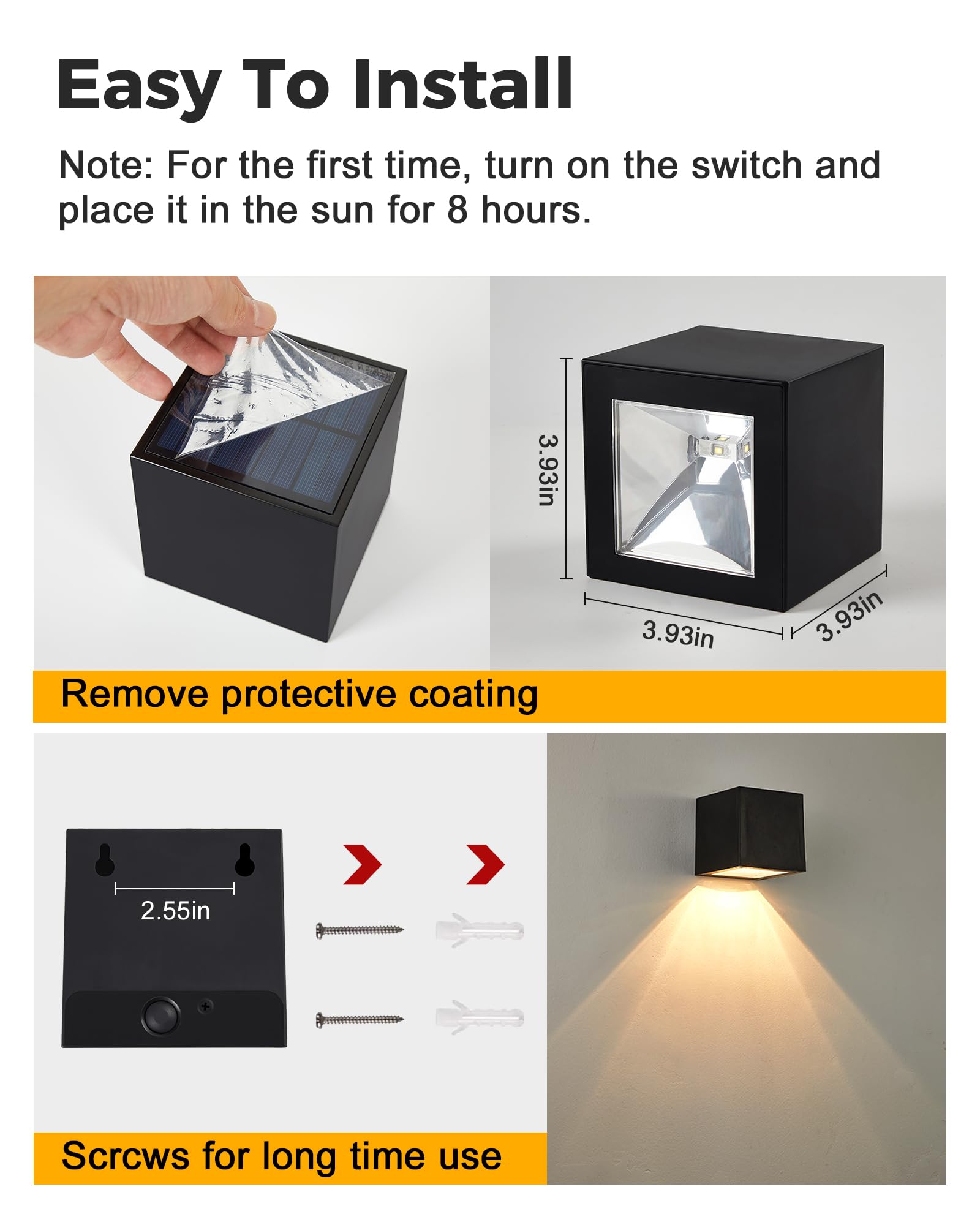 LUHLEE 2-pack outdoor lights offer consistent illumination across two areas.