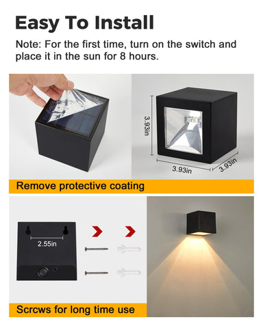 LUHLEE 2-pack outdoor lights offer consistent illumination across two areas.