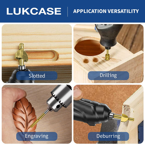 Lukcase woodworking projects made easier with these versatile bits
