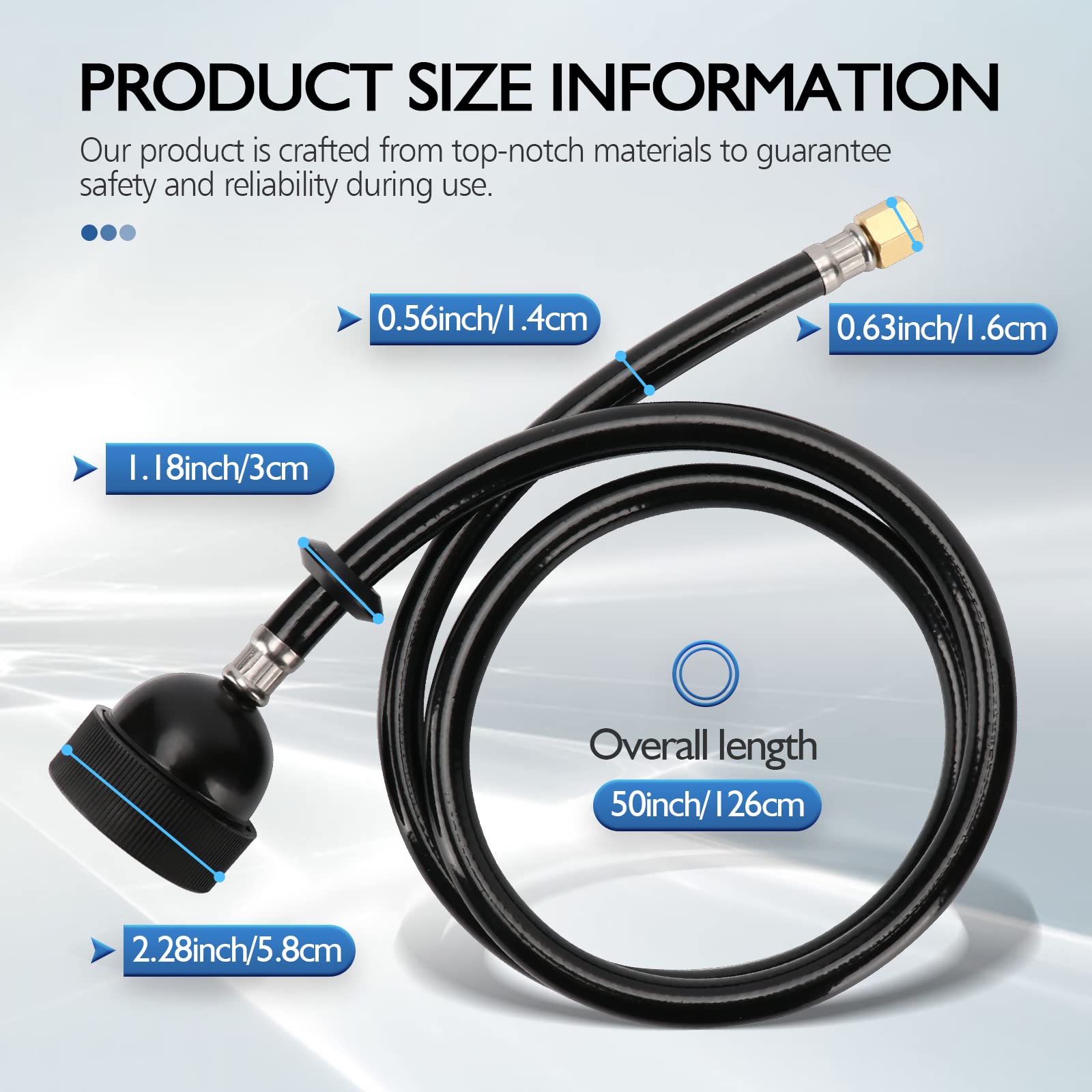 LukLoy black sprayer hose blends with modern salon décor