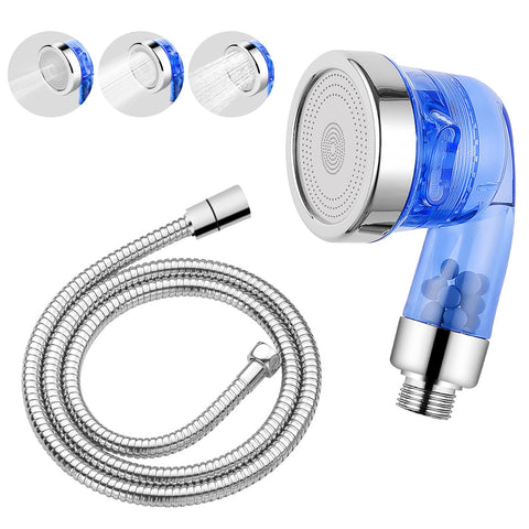 LukLoy blue shampoo bowl sprayer head with filter designed for clean rinses