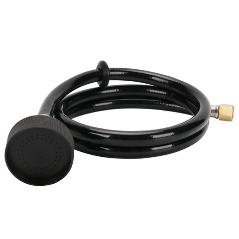 LukLoy salon sprayer head with black hose for quick shampoo backwash in salons