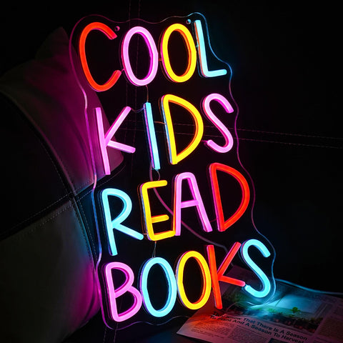 LULANMP reading corner LED neon provides a soft focal point