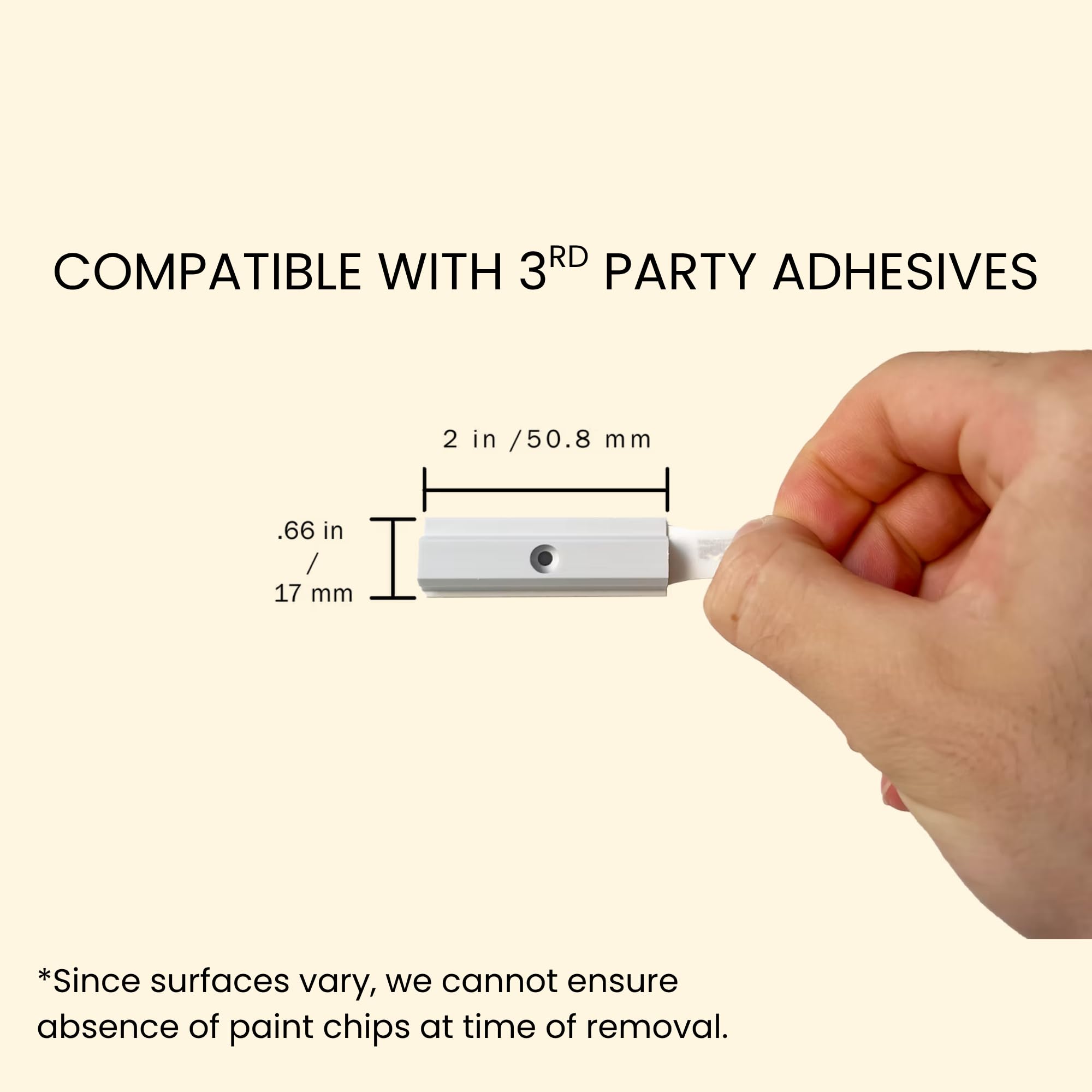 Luma Cove adhesive mounting clips provide tool-free mounting