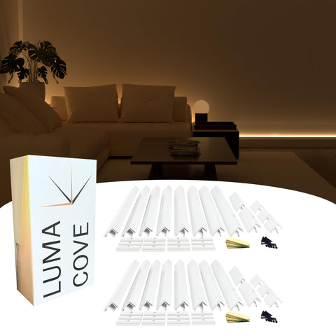 Luma Cove concealment channel hides LED strips for a clean indirect glow