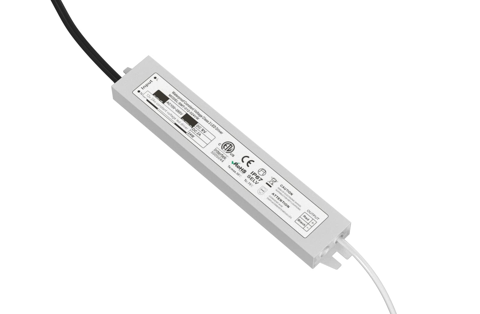 LumaNumbers 9V DC output provides stable brightness for up to five numbers