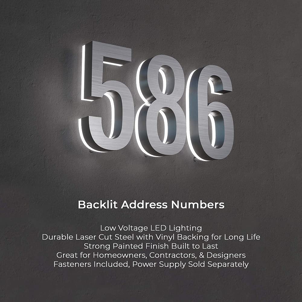 LumaNumbers IP67 design ensures year-round outdoor performance and reliability
