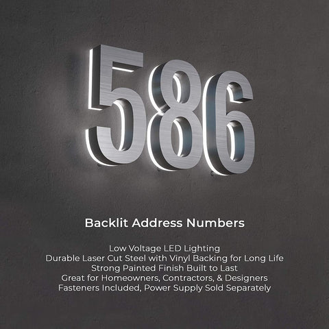 LumaNumbers IP67 design ensures year-round outdoor performance and reliability