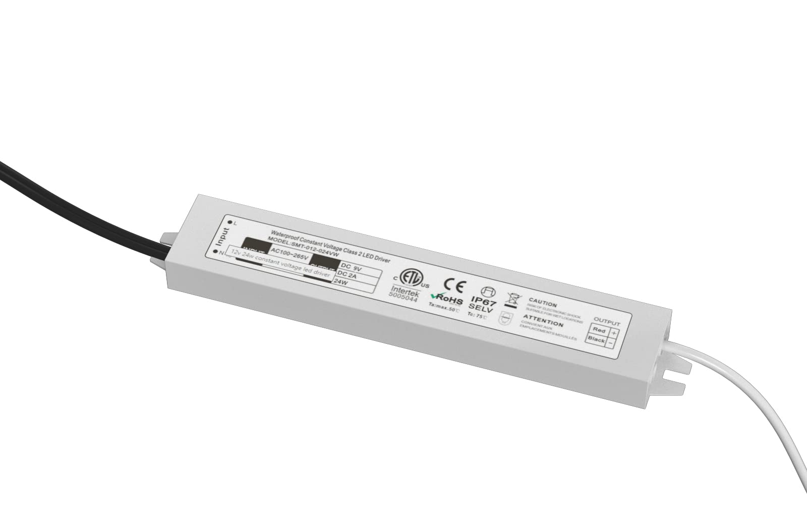 LumaNumbers LED driver 24W IP67 weatherproof for outdoor address numbers