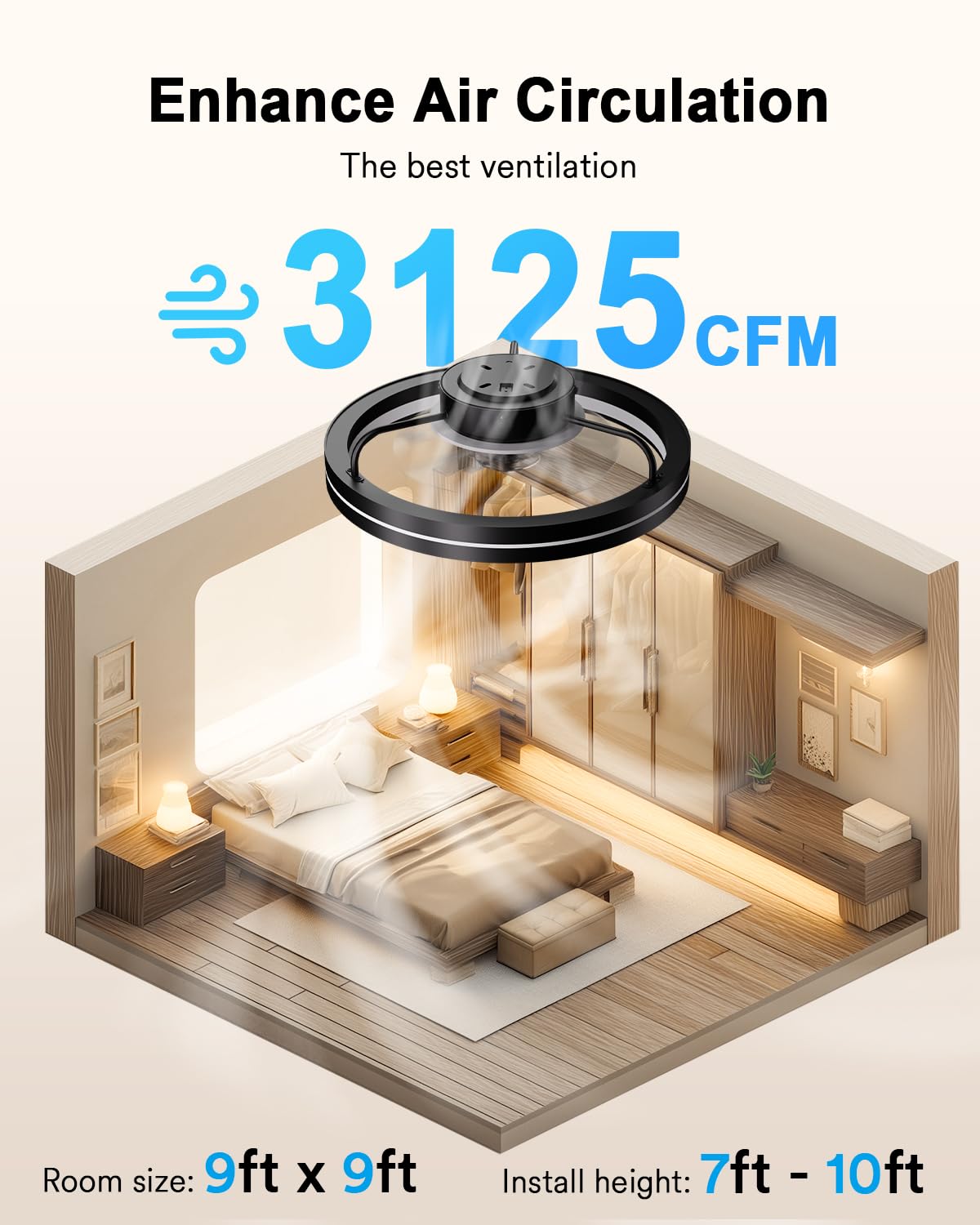 Lumary low-profile flush mount fits tight ceilings for small rooms.