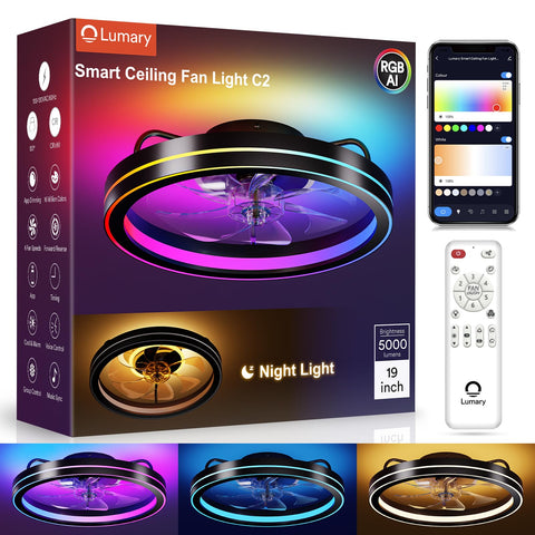 Lumary circular nightlight provides gentle glow for night-time navigation.