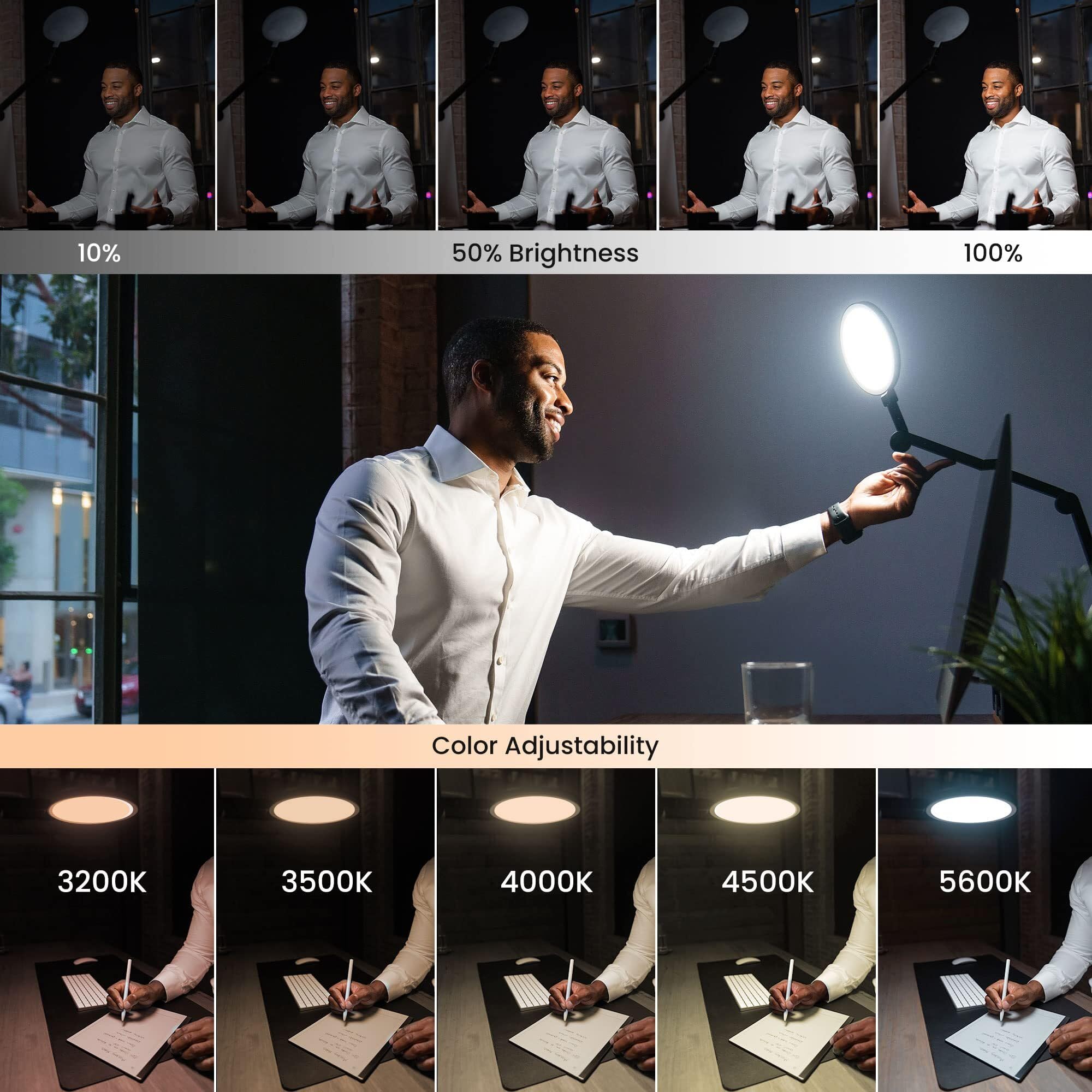 LUME CUBE Edge Light 2.0 USB-C and USB-A ports for powering devices