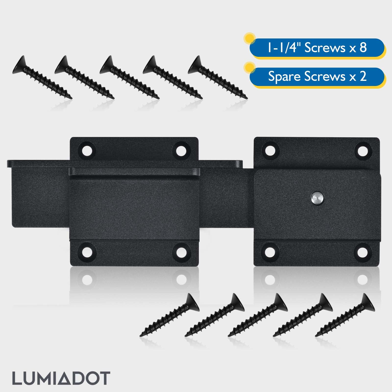 Lumiadot heavy duty aluminum latch combines strength with a slim profile.