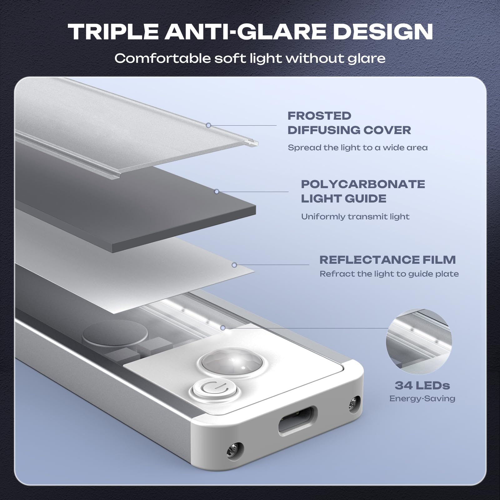 LUMIJOLI included adhesive plate enables non-metal surface installation.