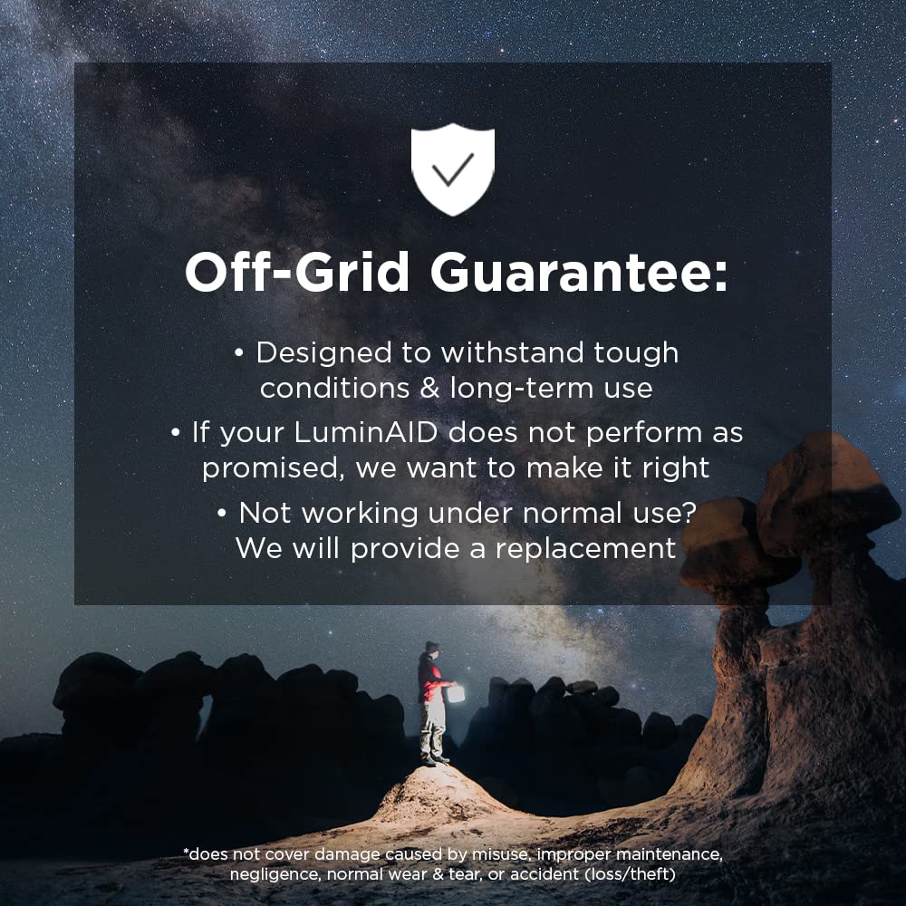 Luminaid 8-modes offer flexible lighting for parties or quiet nights.