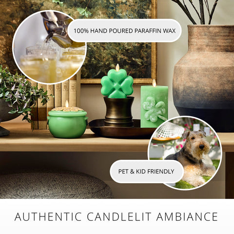 Luminara 3.4 by 6.5 inch pillar size fits mantels