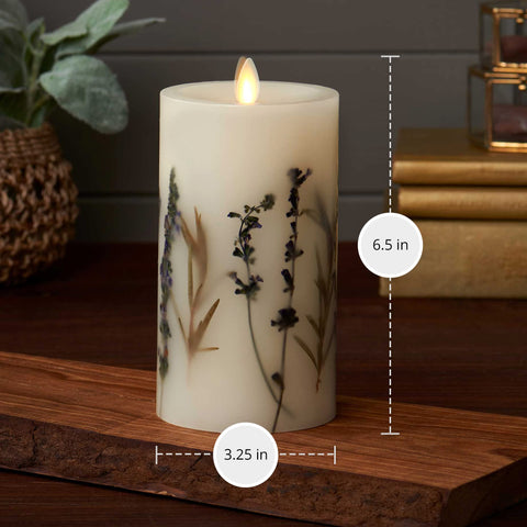 Luminara battery-operated candle remote-ready for easy control.