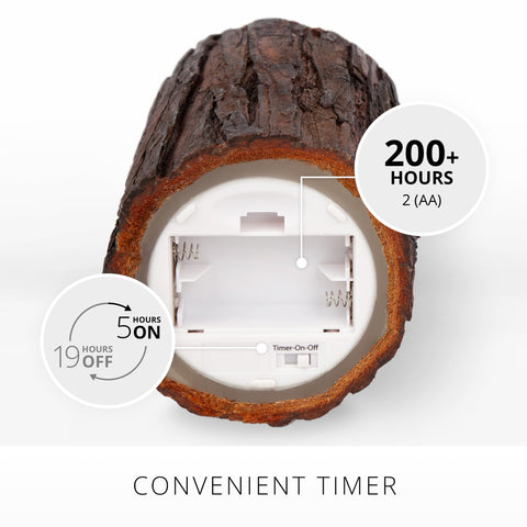 Luminara battery-powered timer candle ivory with 5-hour on, 19-hour off cycle