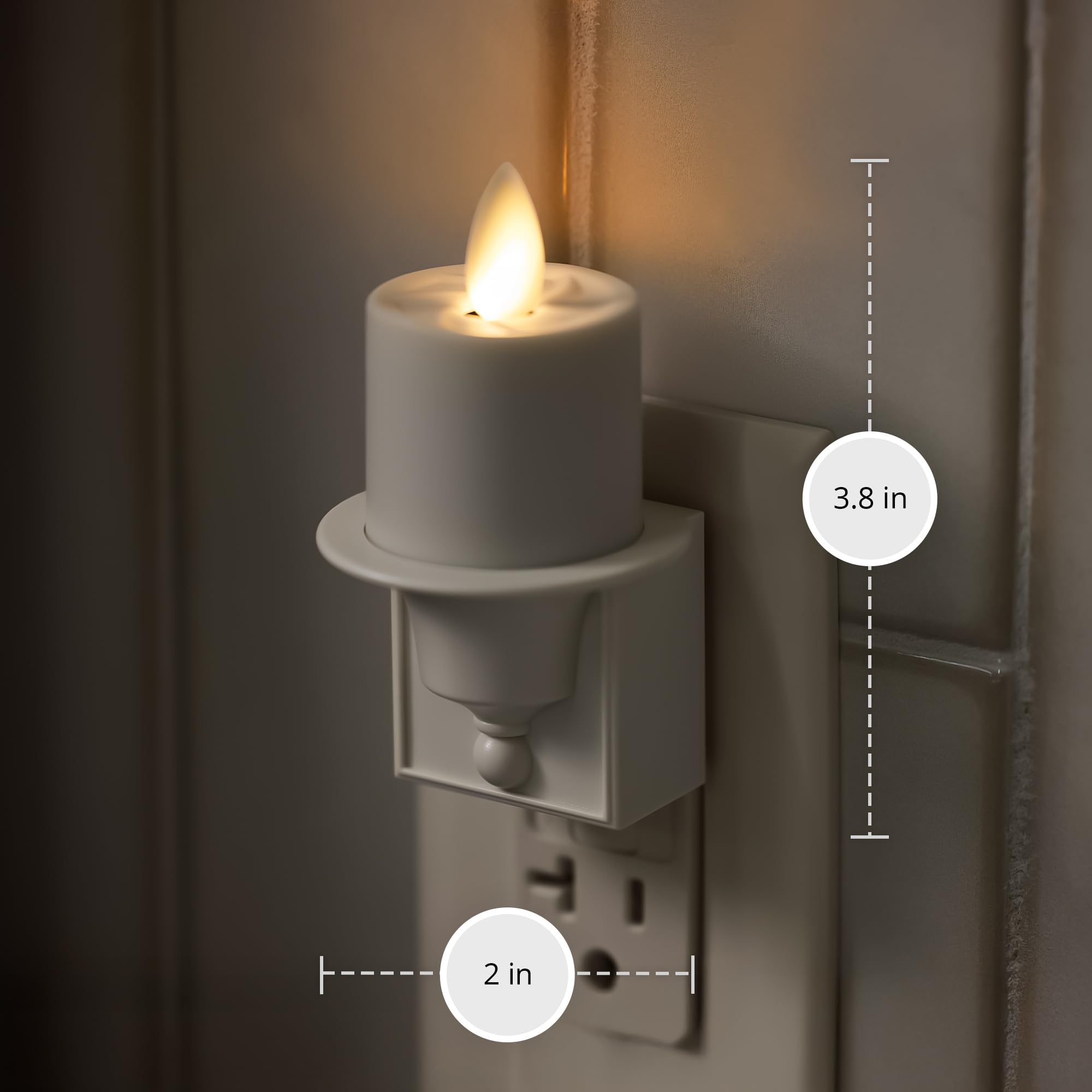 Luminara decorative indoor night light enhances room mood