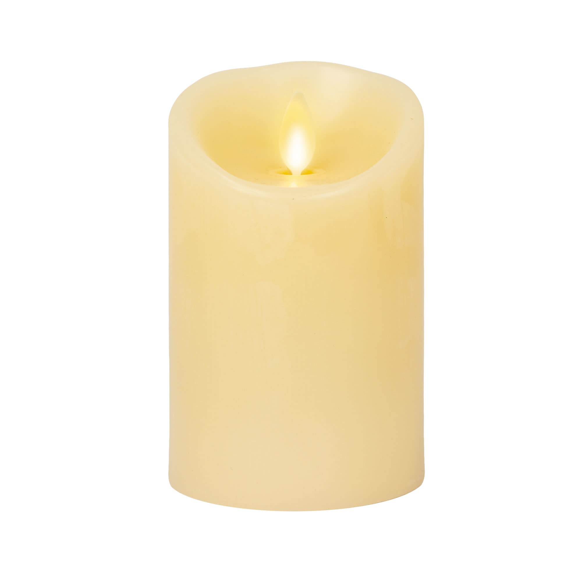 Luminara moving flame candle blends with remote lighting setups.