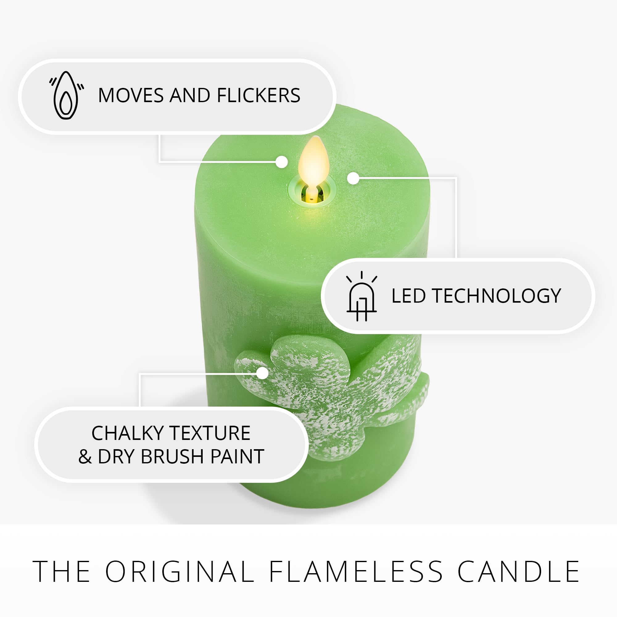 Luminara Flameless LED candle offering safe, ambient glow