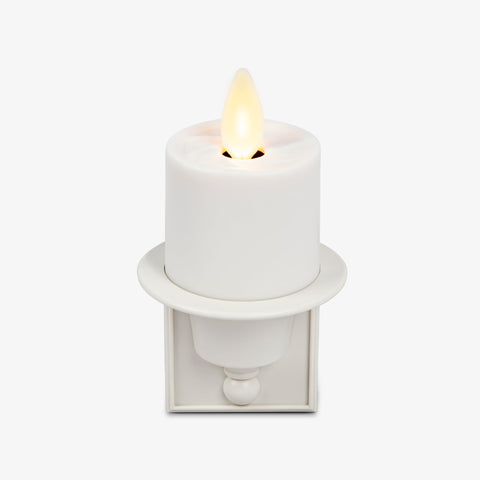 Luminara flameless nightlight with real flame effect for realistic ambiance