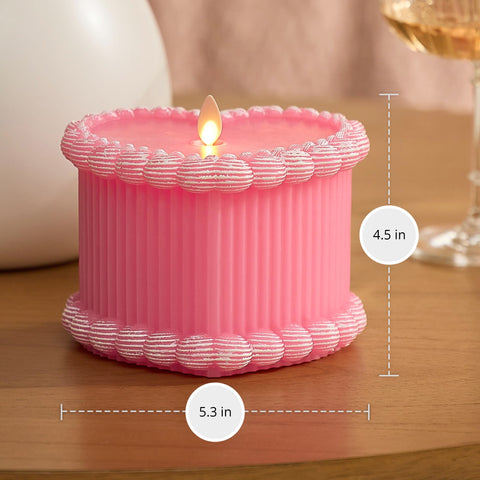 Luminara flameless safety candle provides secure ambiance for desks and mantels.