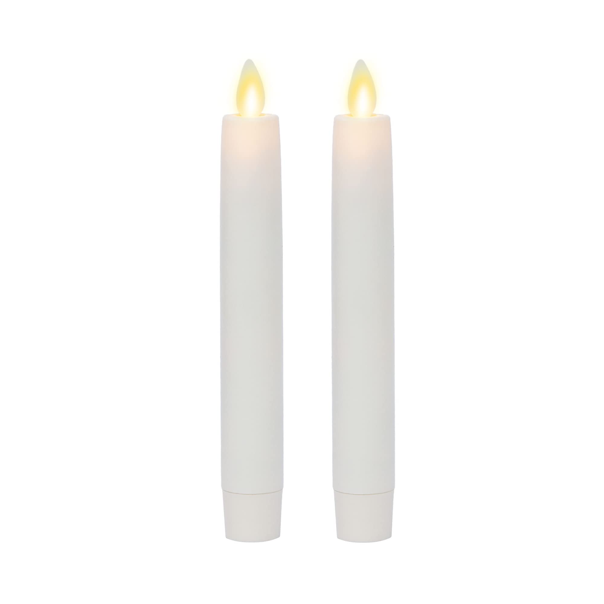 Luminara flameless taper set in ivory for safe indoor ambiance