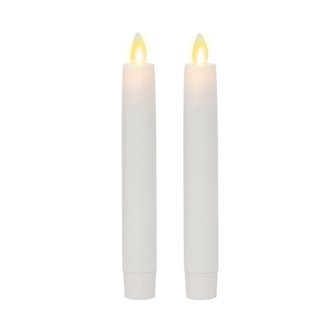 Luminara flameless taper set in ivory for safe indoor ambiance