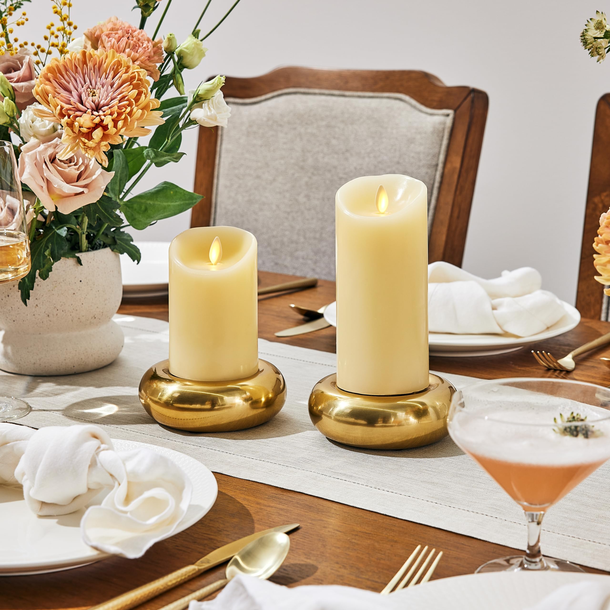 Luminara holiday wedding ivory candle with timer for easy scheduling