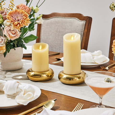 Luminara holiday wedding ivory candle with timer for easy scheduling