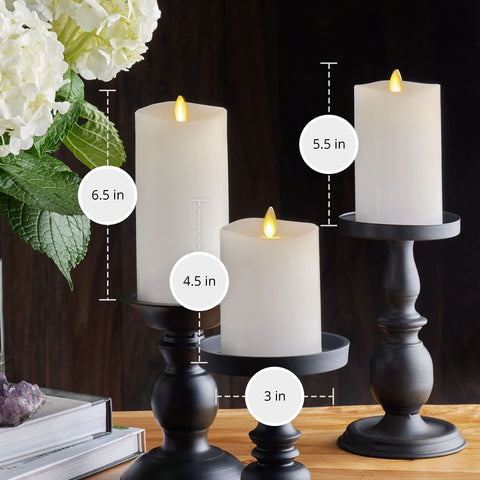 Luminara indoor-safe design makes candles suitable around kids and pets.