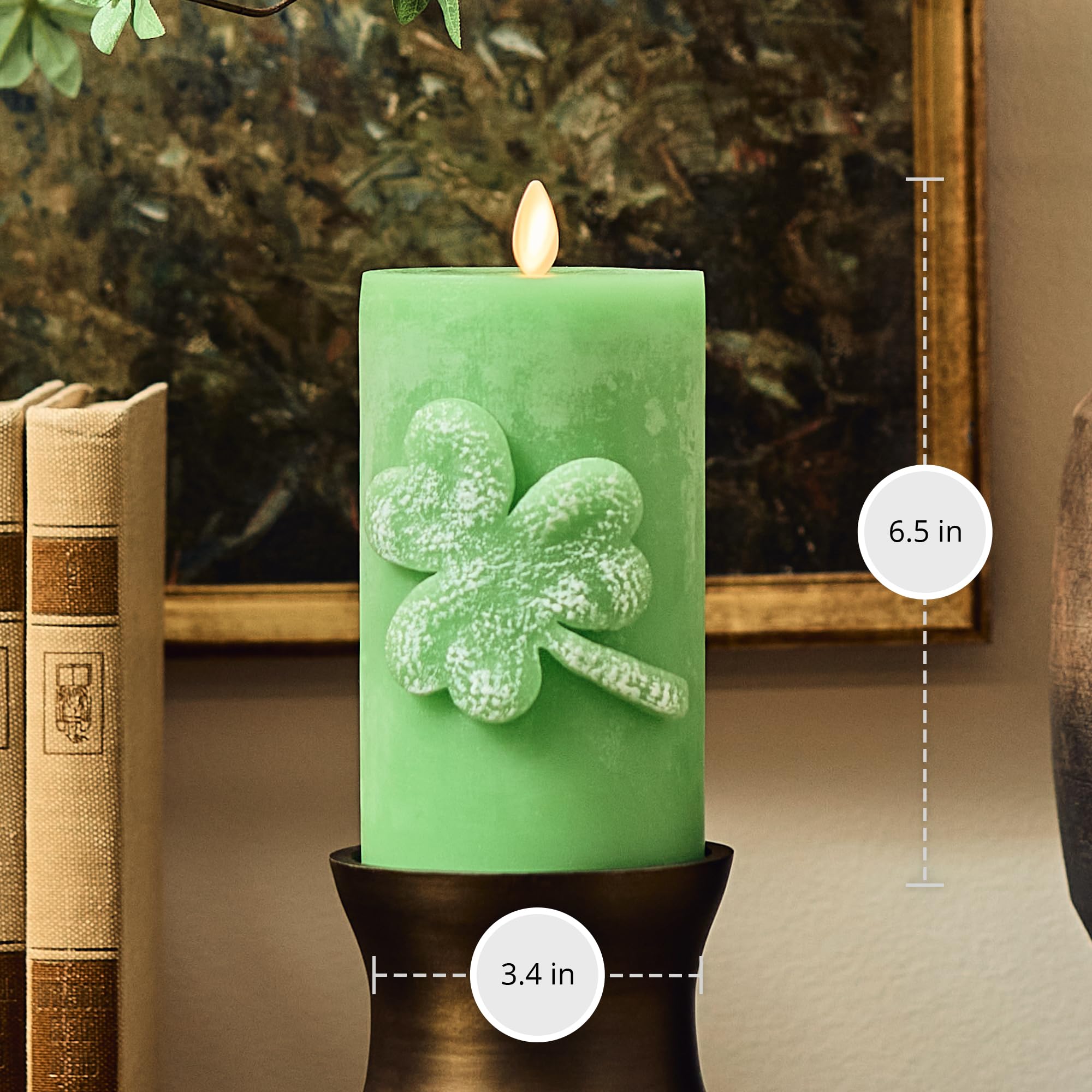Luminara Indoor St Patrick's Day decor for warm festive lighting