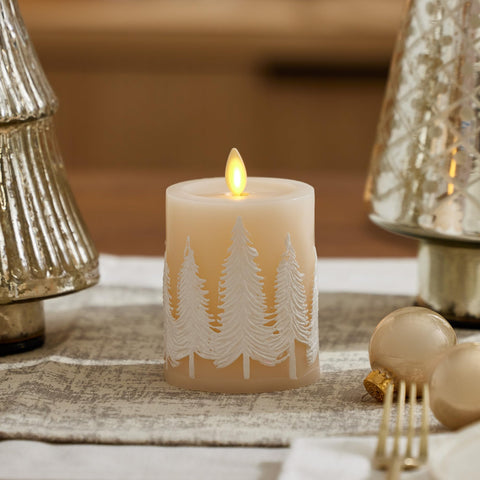 Luminara moving flame technology captured in a candle for authentic flicker.