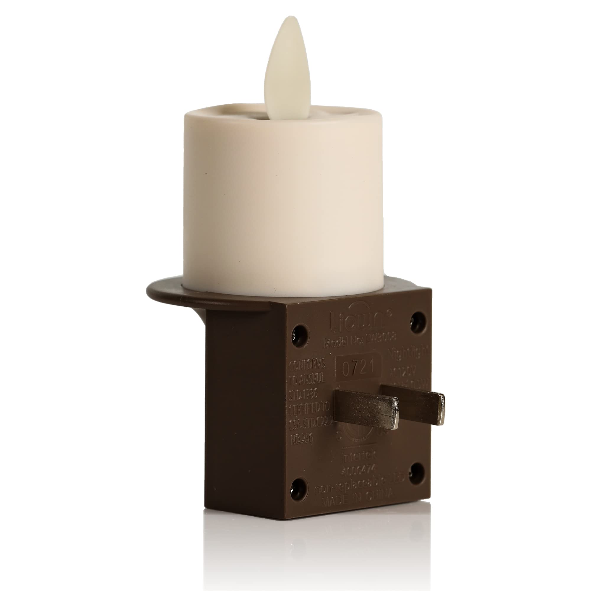 Luminara bronze night light safe for kids and pets with cool-to-touch glow