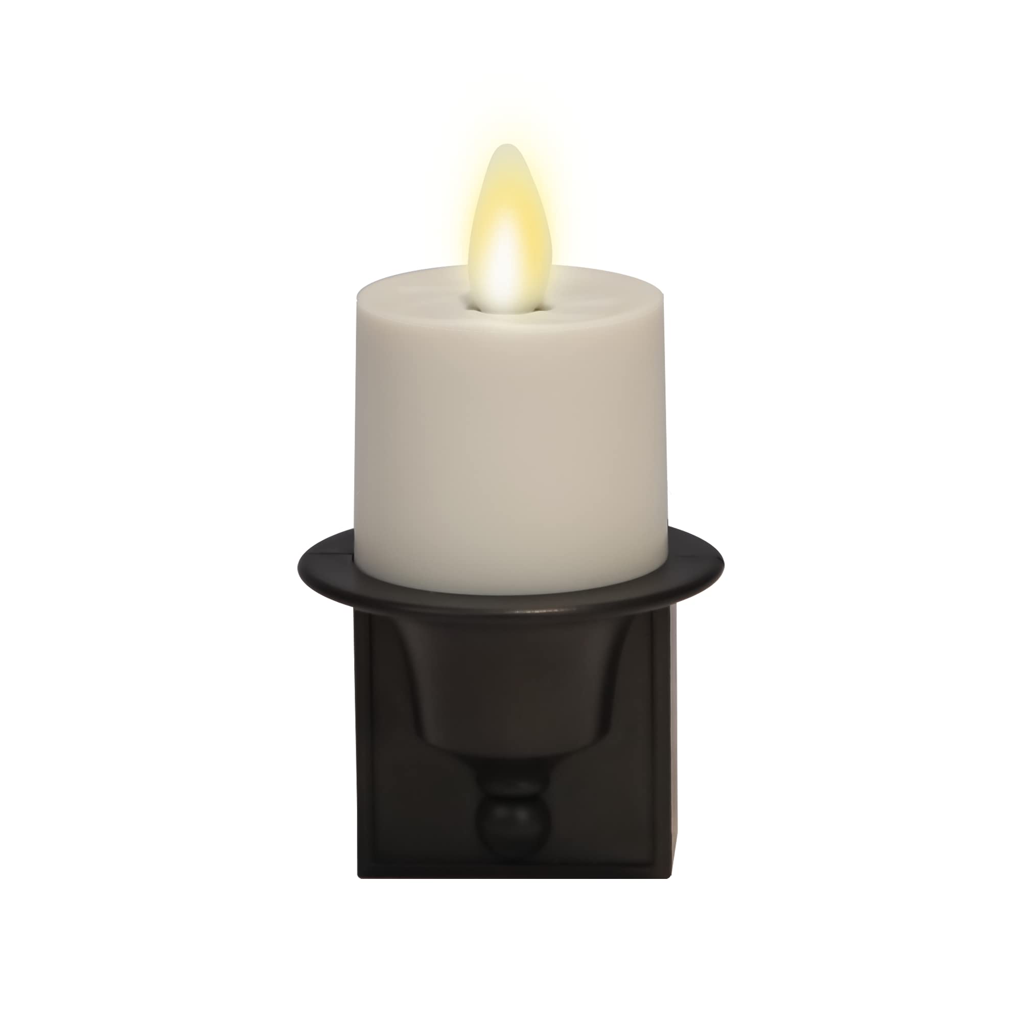 Luminara dusk-to-dawn sensor nightlight automatically activates at dusk.