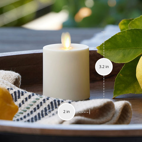 Luminara Pearl Ivory votives suit garlands and centerpieces for elegant décor