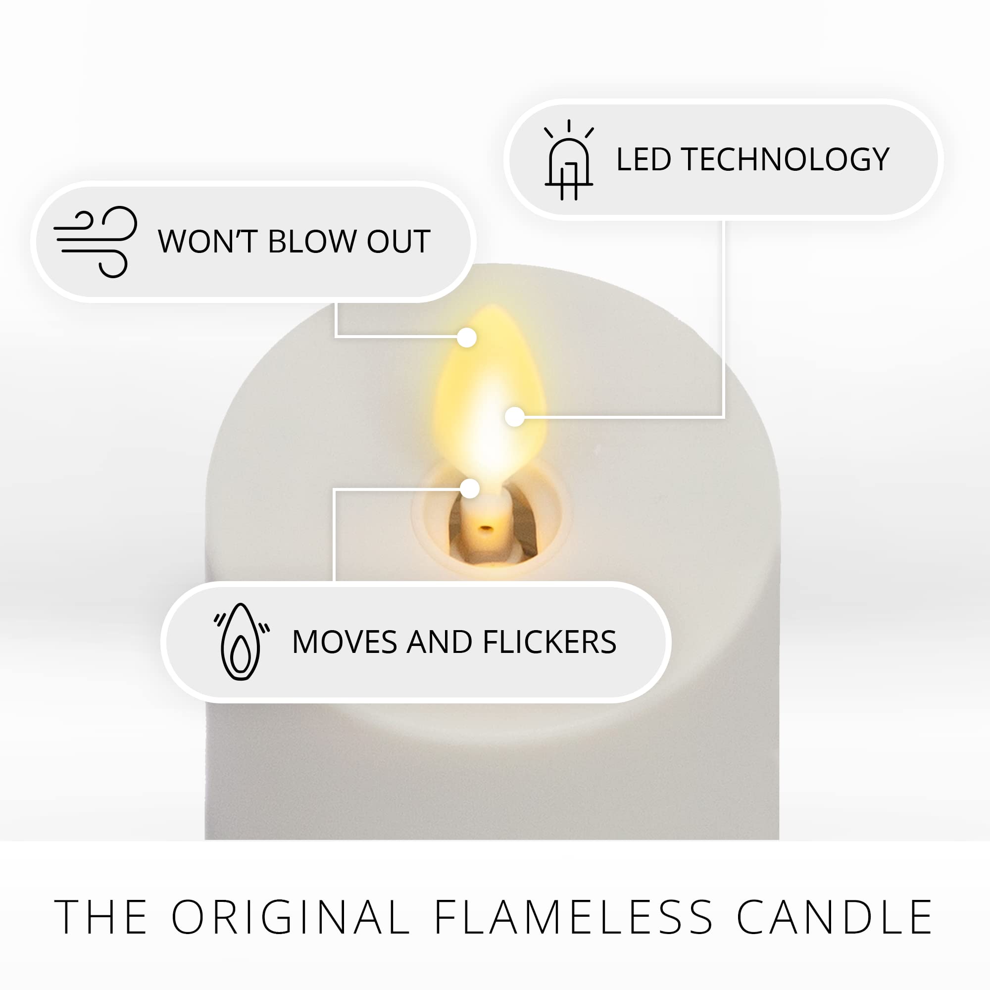 Luminara votives with timer offer 5 hours on, 19 hours off cycles