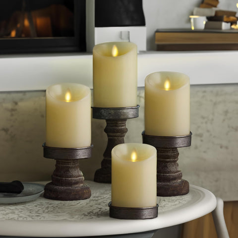Luminara packaging protects candles during shipping and eases gifting.