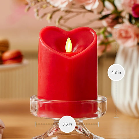 Luminara led-flame-technology candle offers lifelike flicker without open flame.